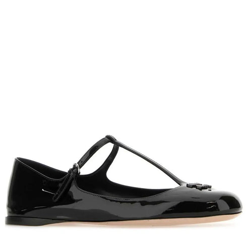Miu Miu Logo-Lettering Ballerines
